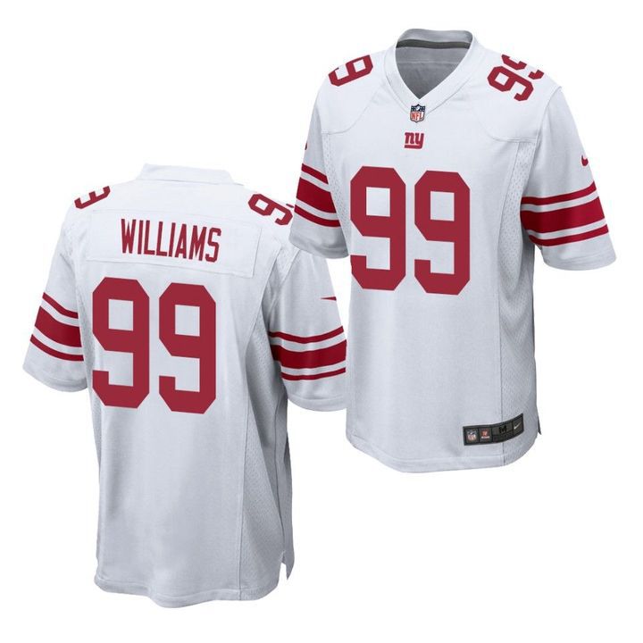 Men New York Giants 99 Leonard Williams Nike White Team Game NFL Jersey